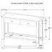 Beasley 2-Drawer Wood Console Table Golden Oak