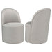 Aubrey Upholstered Barrel Dining Side Chair Beige (Set of 2)
