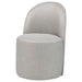 Aubrey Upholstered Barrel Dining Side Chair Beige (Set of 2)