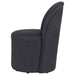 Aubrey Upholstered Barrel Dining Side Chair Charcoal (Set of 2)