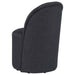 Aubrey Upholstered Barrel Dining Side Chair Charcoal (Set of 2)