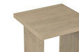 Decker Square Occasional Side End Table Natural Oak