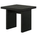 Decker Square Occasional Side End Table Black