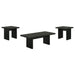 Decker 3-piece Coffee and End Table Set Black