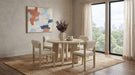 Kehoe Upholstered Dining Side Chair Cream and Natural Oak (Set of 2)