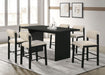 Kehoe Upholstered Counter Height Chair Cream and Black (Set of 2)