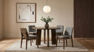 Redbridge Upholstered Side Chair Grey and Walnut (Set of 2)