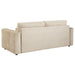 Amador 3-piece Chenille Upholstered Track Arm Sofa Set Camel