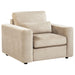 Amador 3-piece Chenille Upholstered Track Arm Sofa Set Camel