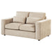 Amador Chenille Upholstered Track Arm Loveseat Camel