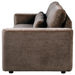 Amador Chenille Upholstered Track Arm Sofa Chocolate