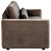 Amador Chenille Upholstered Track Arm Sofa Chocolate