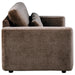 Amador Chenille Upholstered Track Arm Loveseat Chocolate