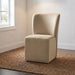 Jaelynn Upholstered Parsons Dining Side Chair Tan (Set of 2)