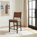 Tegan Faux Leather Upholstered Counter Height Chair Cognac (Set of 2)