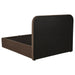 Anders Upholstered Full Storage Lift Platform Bed Chocolate