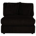 Blaine Upholstered Armless Chair Chocolate