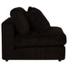 Blaine Upholstered Armless Chair Chocolate