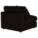 Blaine Upholstered Armless Chair Chocolate