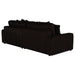 Blaine Upholstered Reversible Chaise Sectional Sofa Chocolate