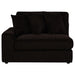 Blaine Upholstered Reversible Chaise Sectional Sofa Chocolate