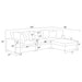 Serene 4-piece Upholstered Modular Sectional Sofa Beige