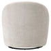 Leon Chenille Upholstered Swivel Accent Chair Beige