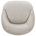 Leon Chenille Upholstered Swivel Accent Chair Beige