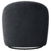Leon Chenille Upholstered Swivel Accent Chair Black