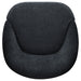 Leon Chenille Upholstered Swivel Accent Chair Black