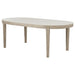 Lucaire 84-inch Cultured Marble Top Dining Table Honed Cream