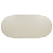 Lucaire 84-inch Cultured Marble Top Dining Table Honed Cream