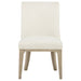 Lucaire Arched Upholstered Dining Side Chair Cream (Set of 2)