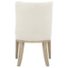 Lucaire Arched Upholstered Dining Side Chair Cream (Set of 2)