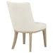 Lucaire Arched Upholstered Dining Side Chair Cream (Set of 2)