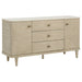 Lucaire 2-door 3-drawer Cultured Marble Top Sideboard Sandstone