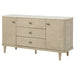 Lucaire 2-door 3-drawer Cultured Marble Top Sideboard Sandstone