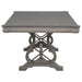 Cresswell 104-inch Double Pedestal Extension Dining Table Weathered Taupe