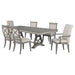 Cresswell 7-piece 104-inch Extension Dining Set Weathered Taupe