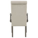 Cresswell Upholstered Dining Arm Chair Tan (Set of 2)