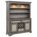 Cresswell 2-door 3-drawer Buffet and Hutch Weathered Taupe