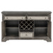 Cresswell 2-door 3-drawer Wine Storage Buffet Weathered Taupe