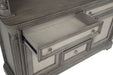 Cresswell 2-door 3-drawer Wine Storage Buffet Weathered Taupe