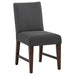 Naser Parsons Dining Side Chair Grey and Dark Walnut (Set of 2)