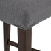 Naser Parsons Dining Side Chair Grey and Dark Walnut (Set of 2)