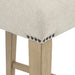 Naser Parsons Dining Side Chair Beige and Light Oak (Set of 2)
