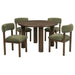 Faulkner 5-piece 48-inch Round Dining Set Moss Green