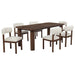 Faulkner 7-piece 84-inch Extension Dining Set Cream