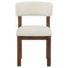 Faulkner Upholstered Dining Side Chair Cream (Set of 2)