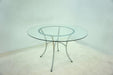 Kline 48-inch Round Glass Top Dining Table Chrome